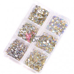 Strasuri din Cristale 1200 bucati SC316  Jonquil cu Reflexii de 1,5-4mm